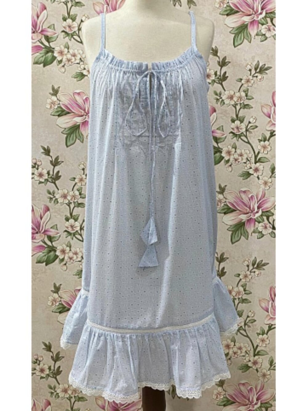 Drift into comfort with the SoieRose SR-1308 Victorian Nightgown, beautifully cr